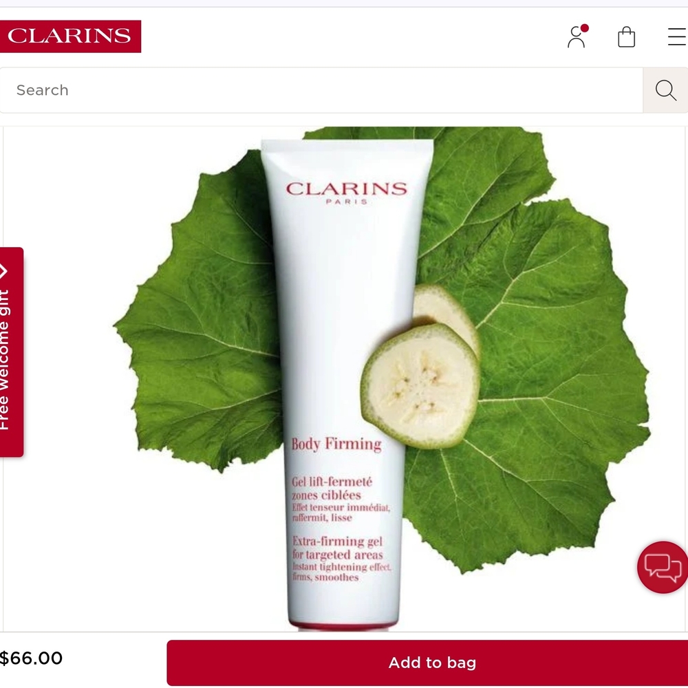 Clarins Body Firming Gel - White and Red